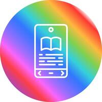 E book Reader Vector Icon