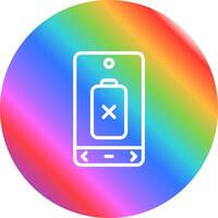 Empty Battery Vector Icon