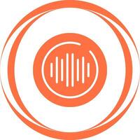 Audio Spectrum Circle Vector Icon