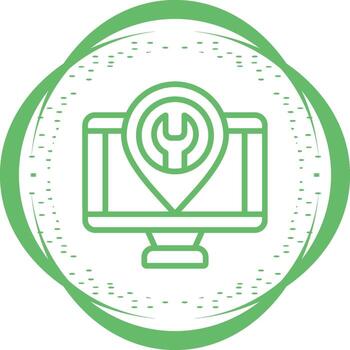 icono de vector de computadora