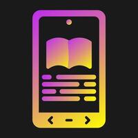 E book Reader Vector Icon
