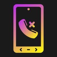 Missed Call Vector Icon