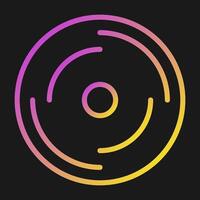 icono de vector de disco