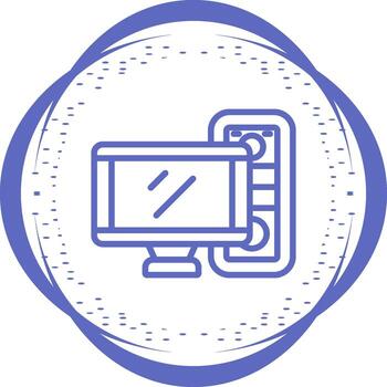 icono de vector de computadora