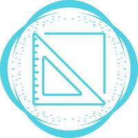 Triangular Ruler Vector Icon