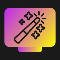 Desktop Computer Vector Icon