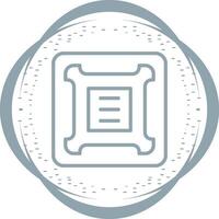 icono de vector de cpu