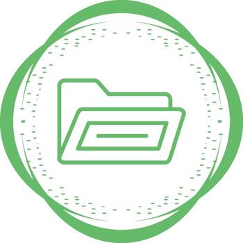 abierto archivo carpeta vector icono