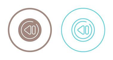 Previous Track Circle Vector Icon