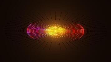 ipnotico luci ondeggiare nel un' colorato e dinamico neon vj ciclo continuo. video