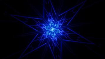 Neon lights pulse hypnotically in a dynamic and colorful VJ Loop. video