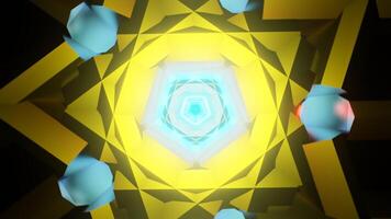 hypnotique lumières bouge toi rythmiquement dans une animé et vibrant vj boucle. video