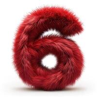 AI generated A captivating image showcasing an intricate, swirling pattern made of lush, red fur with a soft texture. photo