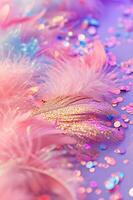 AI generated Mardi Gras Extravaganza Vibrant and Colorful Background photo