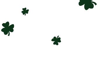 Falling Four Leaf Clovers animation video