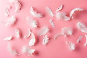 AI generated Vibrant Plumes Colorful Feathers Background for Lively Displays photo