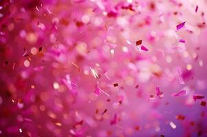 AI generated Party in Style A Gorgeous Birthday Background with Charming Pink Touches photo