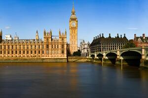 grande ben y parlamento - Londres, Reino Unido foto