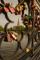 Frankfurt am Main, Hessen, Germany, 2023 - Love on the bridge photo