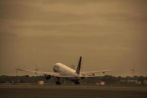 Schiphol Airport, Schiphol, The Netherlands, 2023 - Aircraft take off photo