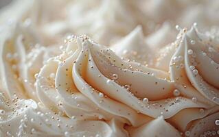 AI generated Vanilla Elegance Unleashed. A Birthday Cake of Exquisite Delight. photo