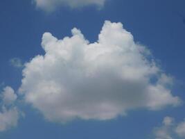 blue sky and white clouds photo