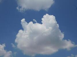 blue sky and white clouds photo