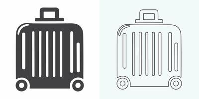 Briefcase, set of briefcase, bag, suitcase. Flat design, vector illustration, vector.