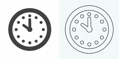 Time and Clock set of linear icons. Time management. Timer, Speed, Alarm, Restore, Time Management, Calendar and more. Collection of time, clock, watch, timer vector simple outline icons for web