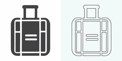 Briefcase, set of briefcase, bag, suitcase. Flat design, vector illustration, vector.