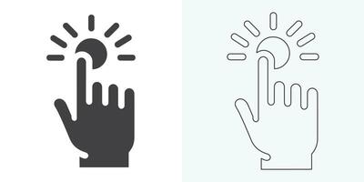 Hand-click icon set. pointer icon vectors. hand cursor icon click. pointer icon vector. hand cursor icon vector