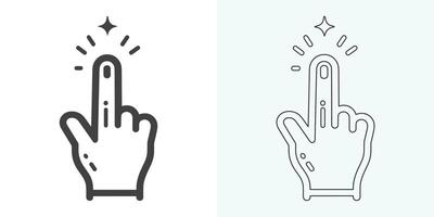 Hand-click icon set. pointer icon vectors. hand cursor icon click. pointer icon vector. hand cursor icon vector