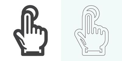 Hand-click icon set. pointer icon vectors. hand cursor icon click. pointer icon vector. hand cursor icon vector