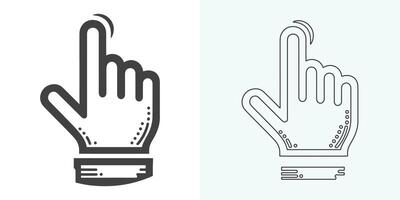 Hand-click icon set. pointer icon vectors. hand cursor icon click. pointer icon vector. hand cursor icon vector