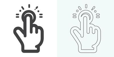 Hand-click icon set. pointer icon vectors. hand cursor icon click. pointer icon vector. hand cursor icon vector