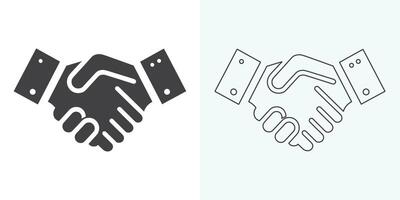 Handshake vector icon. Handshake icon set. business handshake. contact agreement