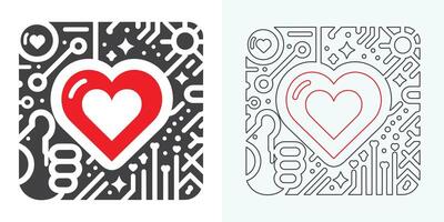 Heart in hand icons set. Hands holding heart icon. Love icon. Health, medicine symbol. Voluntary signs. St. Valentine Day concept. Vector isolated on the white background