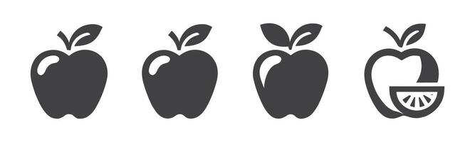 Apple icon set. Apple vector icon. apple symbols for your web design. Icon logo, app, UI. Apple Icon Vector illustration