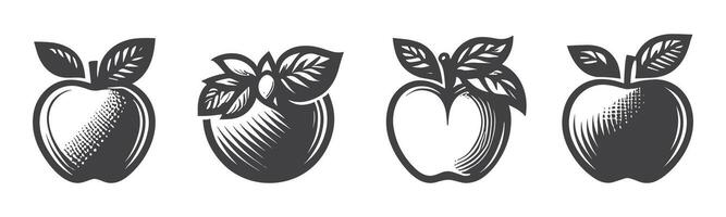 manzana icono colocar. manzana vector icono. manzana símbolos para tu web diseño. icono logo, aplicación, ui manzana icono vector ilustración