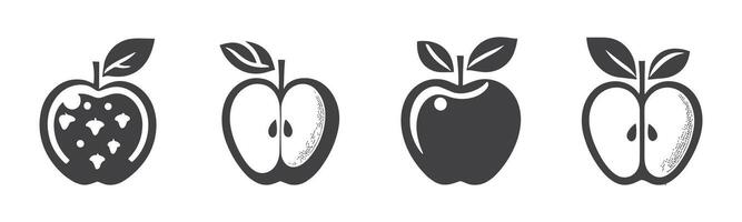 Apple icon set. Apple vector icon. apple symbols for your web design. Icon logo, app, UI. Apple Icon Vector illustration