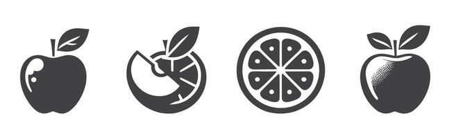 Apple icon set. Apple vector icon. apple symbols for your web design. Icon logo, app, UI. Apple Icon Vector illustration