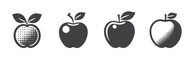 Apple icon set. Apple vector icon. apple symbols for your web design. Icon logo, app, UI. Apple Icon Vector illustration