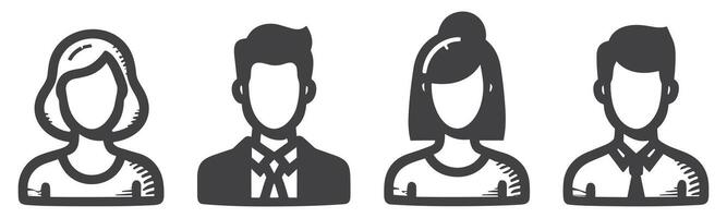 people icon set. person icon vector. User Icon vector. vector