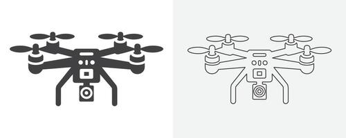 Drone black icon. Vector drone icon black design. drone icon symbol design drone icon or logo isolated sign symbol vector illustration black drone on white background vector art