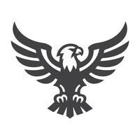 Eagle Fly. Eagle silhouette. eagle mascot spread the wings. eagle icon illustration isolated vector sign symbol