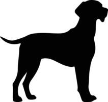 vizsla negro silueta vector