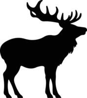 Comet one of Santas reindeer  black silhouette vector