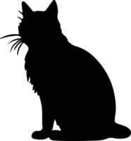 sokoke gato negro silueta vector