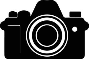 Camera icon black silhouette vector