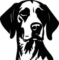 Pointer  silhouette portrait vector